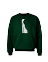 Delaware - United States Shape Adult Dark Sweatshirt by TooLoud-Sweatshirts-TooLoud-Deep-Forest-Green-Small-Davson Sales