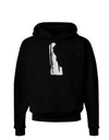 Delaware - United States Shape Dark Hoodie Sweatshirt by TooLoud-Hoodie-TooLoud-Black-Small-Davson Sales