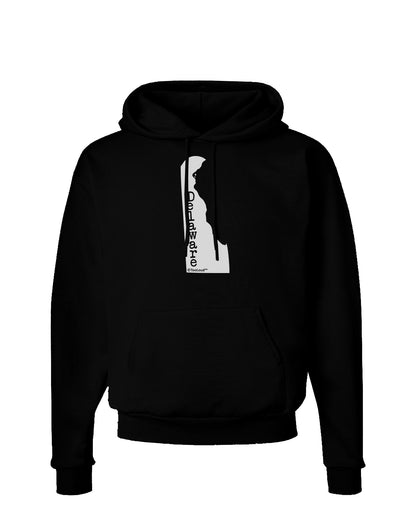 Delaware - United States Shape Dark Hoodie Sweatshirt by TooLoud-Hoodie-TooLoud-Black-Small-Davson Sales