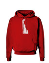 Delaware - United States Shape Dark Hoodie Sweatshirt by TooLoud-Hoodie-TooLoud-Red-Small-Davson Sales