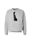 Delaware - United States Shape Sweatshirt by TooLoud-Sweatshirts-TooLoud-AshGray-Small-Davson Sales