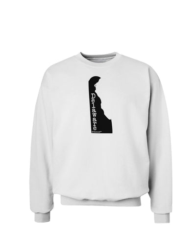 Delaware - United States Shape Sweatshirt by TooLoud-Sweatshirts-TooLoud-White-Small-Davson Sales