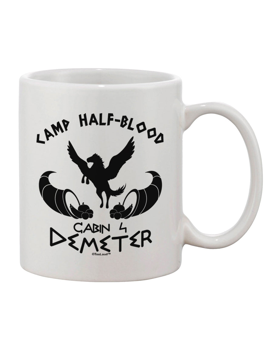 Demeter Camp Half Blood Printed 11 oz Coffee Mug - Perfect for Cabin 4 Connoisseurs TooLoud-11 OZ Coffee Mug-TooLoud-White-Davson Sales