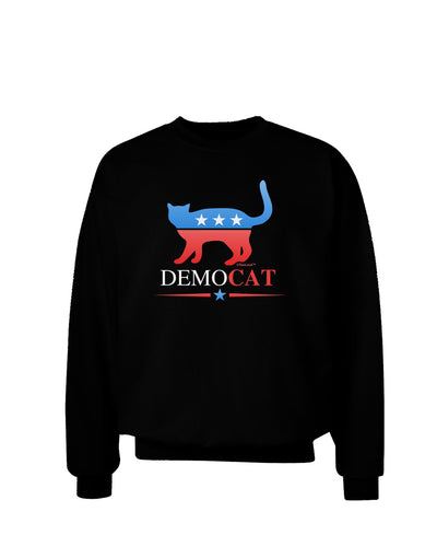 DemoCAT Adult Dark Sweatshirt-Sweatshirts-TooLoud-Black-Small-Davson Sales