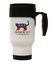 DemoCAT Stainless Steel 14oz Travel Mug-Travel Mugs-TooLoud-White-Davson Sales