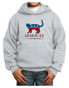 DemoCAT Youth Hoodie Pullover Sweatshirt-Youth Hoodie-TooLoud-Ash-XS-Davson Sales