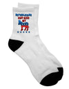 Democrat Adult Short Socks - A Fashionable Choice for Political Enthusiasts - TooLoud-Socks-TooLoud-White-Ladies-4-6-Davson Sales