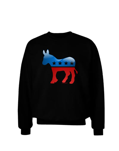 Democrat Bubble Symbol Adult Dark Sweatshirt-Sweatshirts-TooLoud-Black-Small-Davson Sales