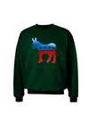 Democrat Bubble Symbol Adult Dark Sweatshirt-Sweatshirts-TooLoud-Deep-Forest-Green-Small-Davson Sales