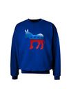 Democrat Bubble Symbol Adult Dark Sweatshirt-Sweatshirts-TooLoud-Deep-Royal-Blue-Small-Davson Sales