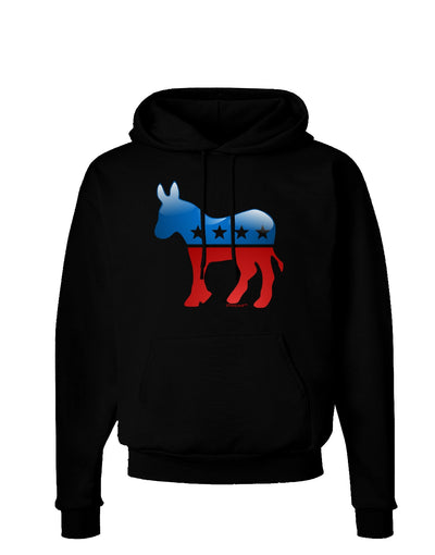 Democrat Bubble Symbol Dark Hoodie Sweatshirt-Hoodie-TooLoud-Black-Small-Davson Sales