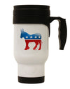 Democrat Bubble Symbol Stainless Steel 14oz Travel Mug-Travel Mugs-TooLoud-White-Davson Sales