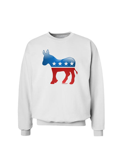 Democrat Bubble Symbol Sweatshirt-Sweatshirts-TooLoud-White-Small-Davson Sales