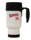 Democrat Jersey 16 Stainless Steel 14oz Travel Mug-Travel Mugs-TooLoud-White-Davson Sales