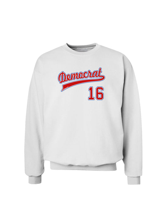 Democrat Jersey 16 Sweatshirt-Sweatshirts-TooLoud-White-Small-Davson Sales