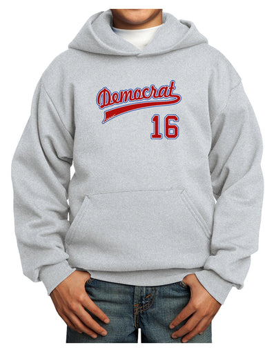 Democrat Jersey 16 Youth Hoodie Pullover Sweatshirt-Youth Hoodie-TooLoud-Ash-XS-Davson Sales