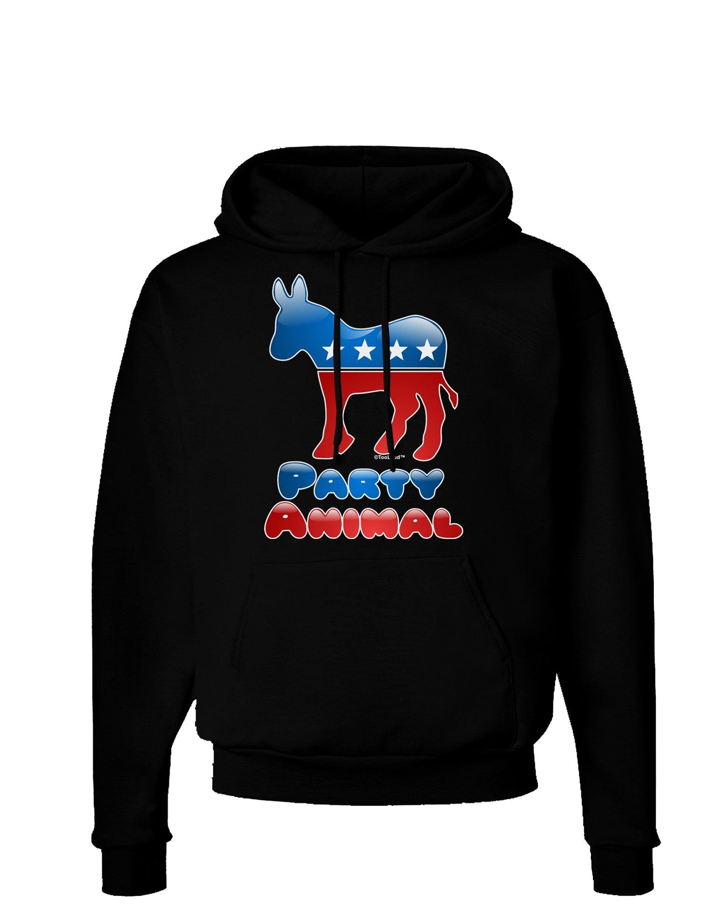 Democrat Party Animal Dark Hoodie Sweatshirt-Hoodie-TooLoud-Black-Small-Davson Sales