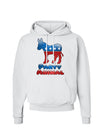 Democrat Party Animal Hoodie Sweatshirt-Hoodie-TooLoud-White-Small-Davson Sales