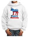 Democrat Party Animal Youth Hoodie Pullover Sweatshirt-Youth Hoodie-TooLoud-White-XS-Davson Sales
