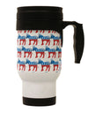 Democratic Symbol All Over Stainless Steel 14oz Travel Mug All Over Print-Travel Mugs-TooLoud-White-Davson Sales