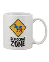 Democratic Zone Printed 11 oz Coffee Mug - TooLoud-11 OZ Coffee Mug-TooLoud-White-Davson Sales