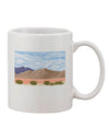 Desert-Inspired Pixel Landscape 11 oz Coffee Mug - Expertly Crafted Drinkware TooLoud-11 OZ Coffee Mug-TooLoud-White-Davson Sales