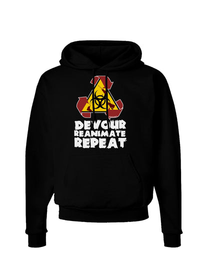 Devour Reanimate Repeat Dark Hoodie Sweatshirt by TooLoud-Hoodie-TooLoud-Black-Small-Davson Sales