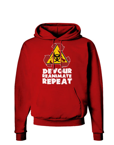 Devour Reanimate Repeat Dark Hoodie Sweatshirt by TooLoud-Hoodie-TooLoud-Red-Small-Davson Sales