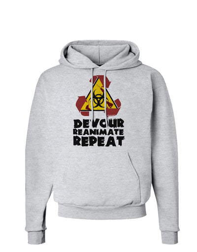 Devour Reanimate Repeat Hoodie Sweatshirt by TooLoud-Hoodie-TooLoud-AshGray-Small-Davson Sales