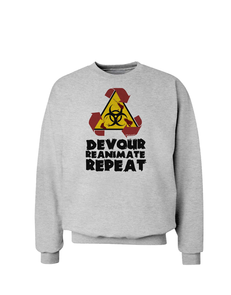 Devour Reanimate Repeat Sweatshirt by TooLoud-Sweatshirts-TooLoud-White-Small-Davson Sales