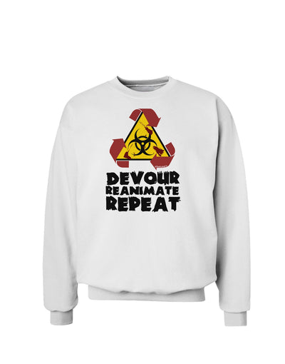 Devour Reanimate Repeat Sweatshirt by TooLoud-Sweatshirts-TooLoud-White-Small-Davson Sales