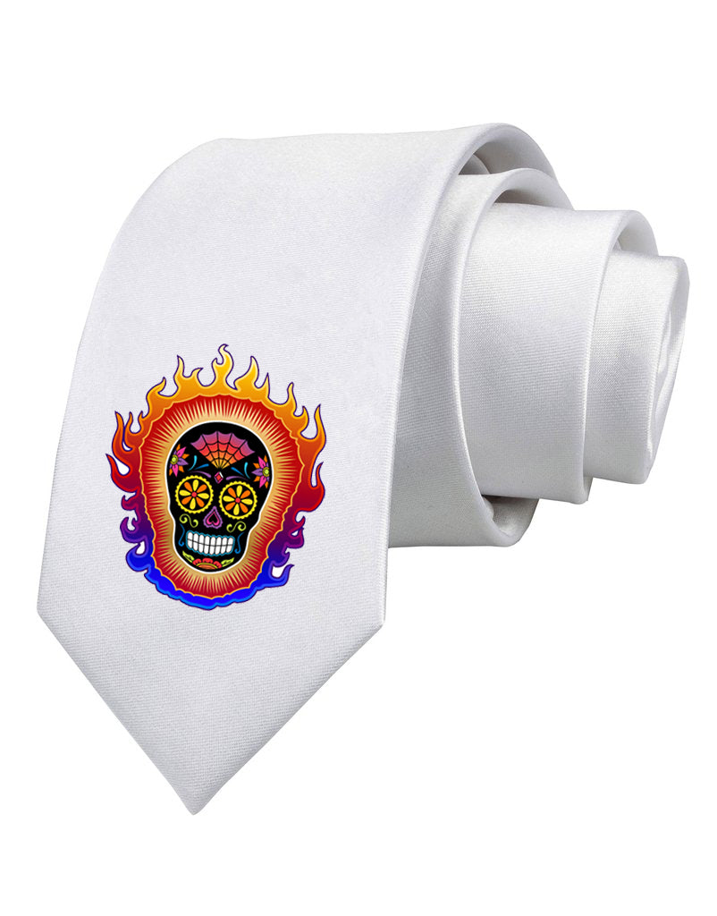 Dia De Las Muertos Sugar Skull Necktie by TooLoud (R)