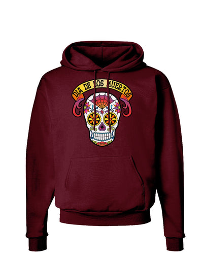 Dia de los Muertos Calavera Dark Hoodie Sweatshirt-Hoodie-TooLoud-Maroon-Small-Davson Sales