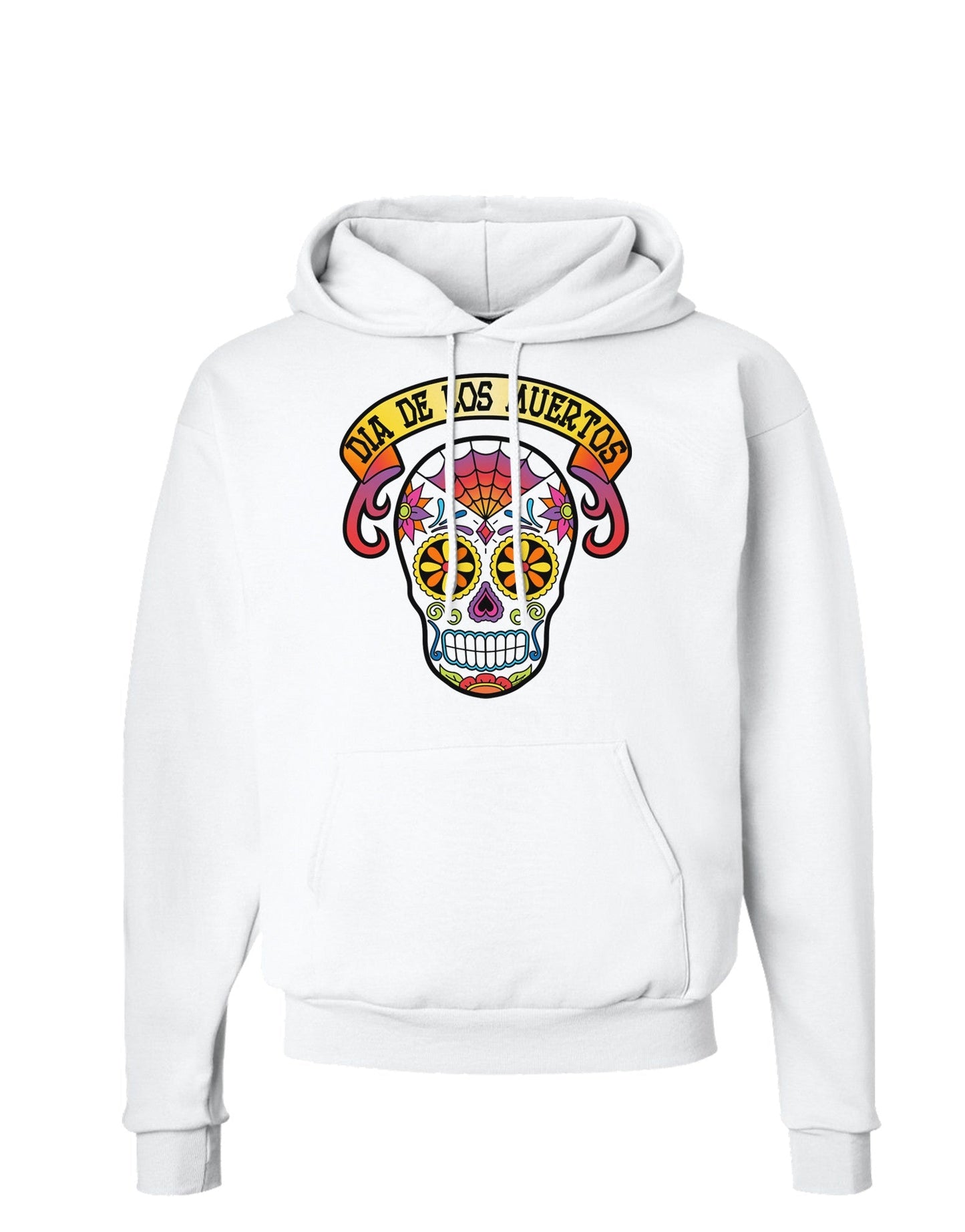 Dia de los Muertos Calavera Hoodie Sweatshirt-Hoodie-TooLoud-White-Small-Davson Sales