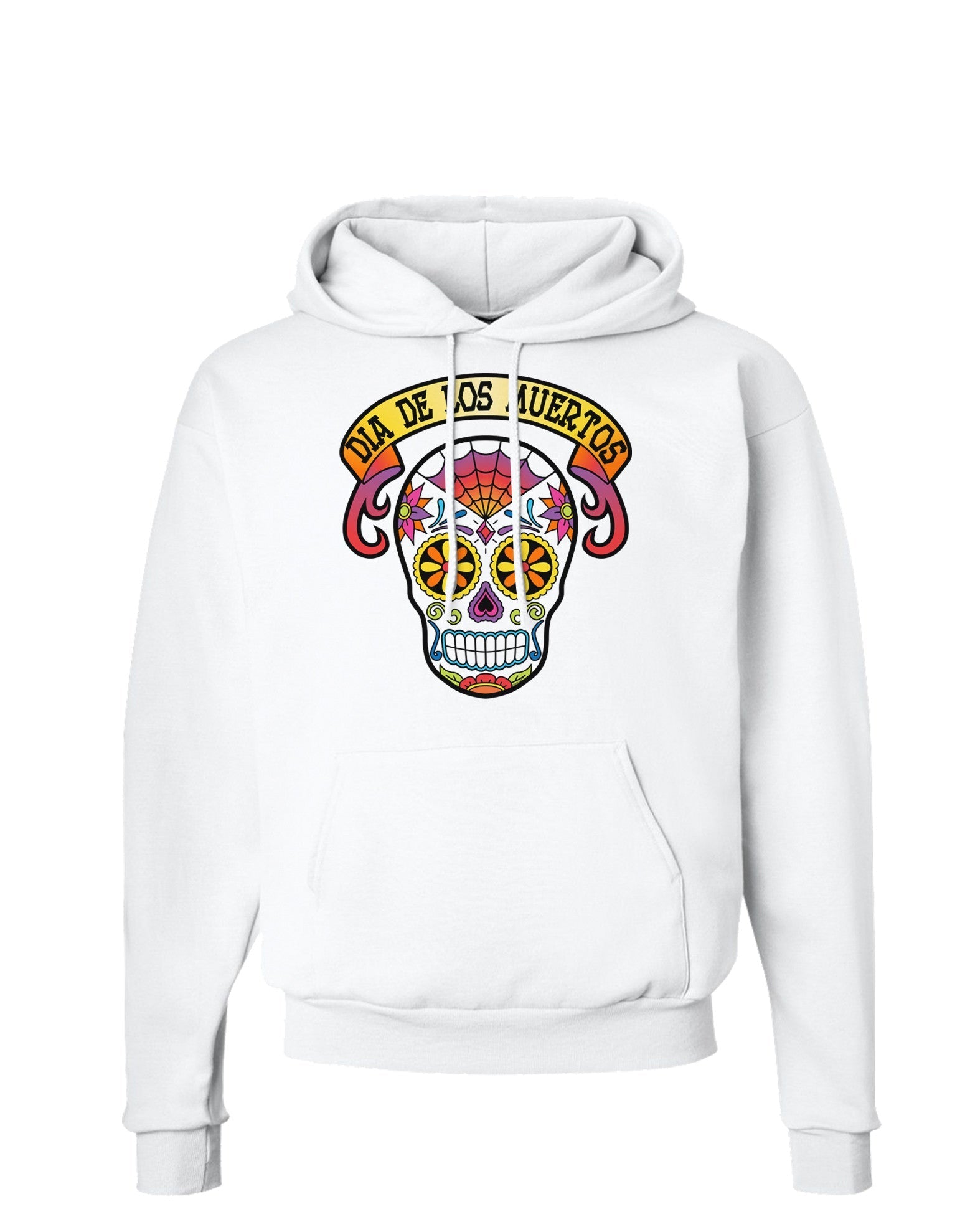 Dia de los Muertos Calavera Hoodie Sweatshirt-Hoodie-TooLoud-White-Small-Davson Sales