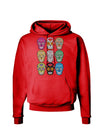 Dia de los Muertos Calaveras Sugar Skulls Dark Hoodie Sweatshirt-Hoodie-TooLoud-Red-Small-Davson Sales