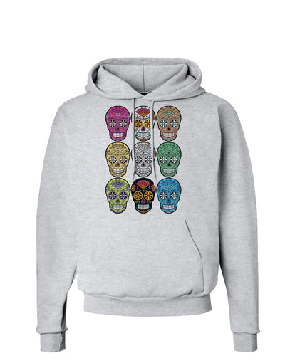 Dia de los Muertos Calaveras Sugar Skulls Hoodie Sweatshirt-Hoodie-TooLoud-AshGray-Small-Davson Sales