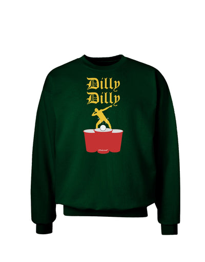 Dilly Dilly Funny Beer Adult Dark Sweatshirt by TooLoud-Sweatshirts-TooLoud-Deep-Forest-Green-Small-Davson Sales