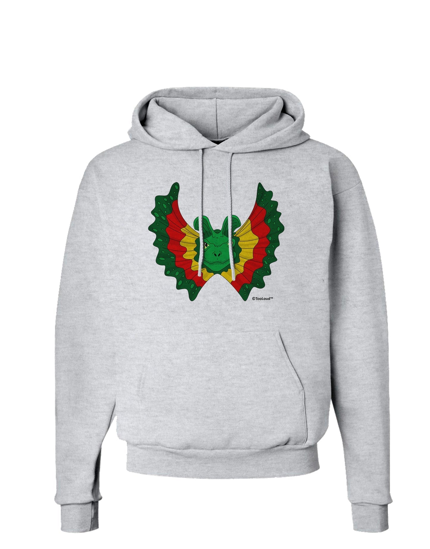Dilophosaurus Design - Color Hoodie Sweatshirt by TooLoud-Hoodie-TooLoud-AshGray-Small-Davson Sales
