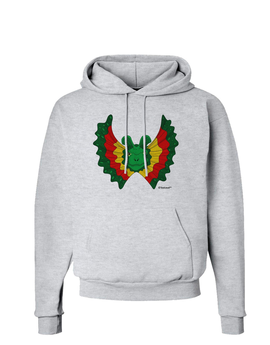 Dilophosaurus Design - Color Hoodie Sweatshirt by TooLoud-Hoodie-TooLoud-White-Small-Davson Sales