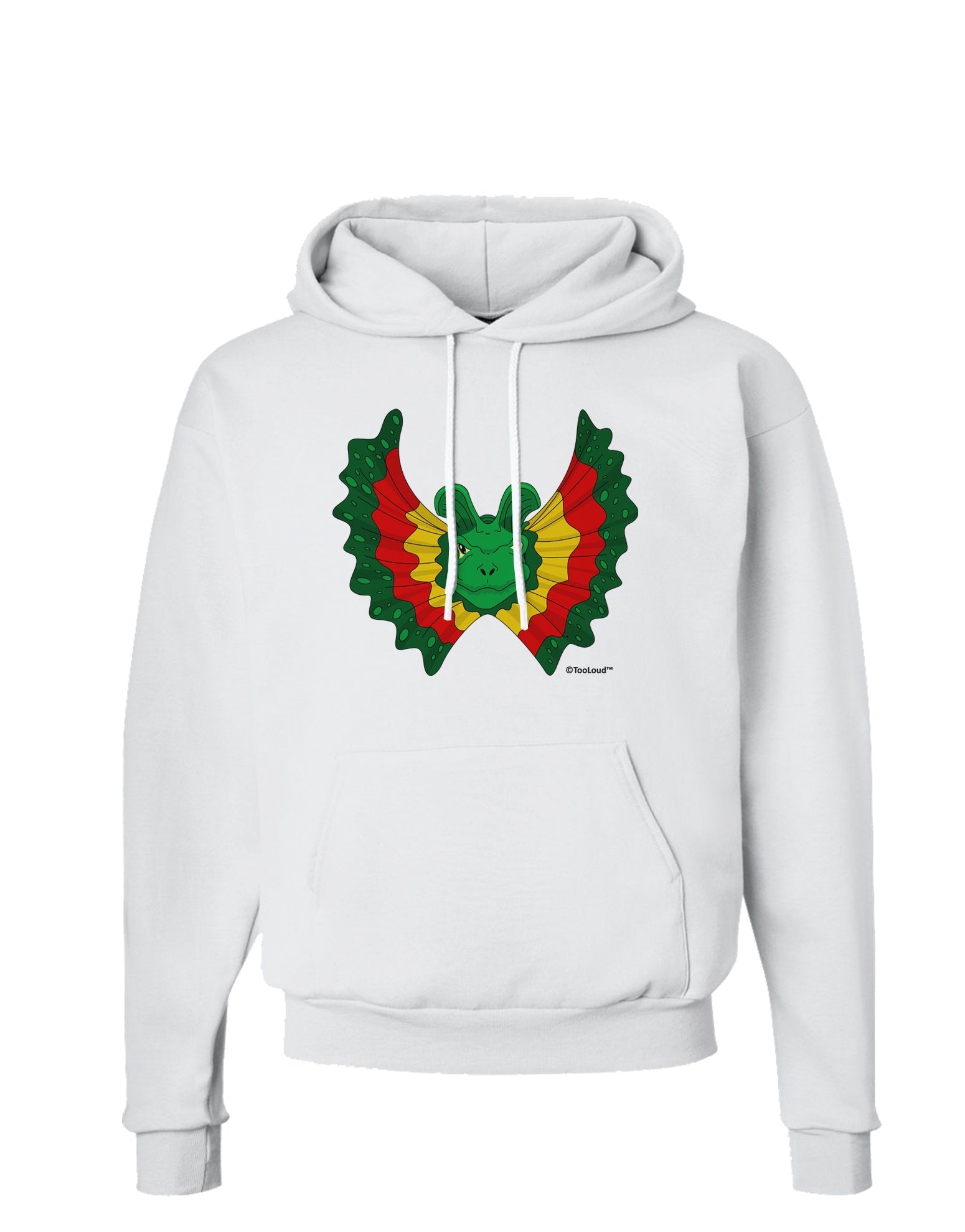 Dilophosaurus Design - Color Hoodie Sweatshirt by TooLoud-Hoodie-TooLoud-White-Small-Davson Sales