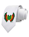 Dilophosaurus Design - Color Printed White Necktie by TooLoud