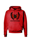 Dilophosaurus Design - Color - Text Hoodie Sweatshirt by TooLoud-Hoodie-TooLoud-Red-Small-Davson Sales