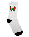 Dilophosaurus Design: Vibrant Color Adult Crew Socks - by TooLoud-Socks-TooLoud-White-Ladies-4-6-Davson Sales