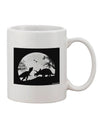 Dinosaur-inspired Silhouette Print 11 oz Coffee Mug - Crafted by a Drinkware Expert-11 OZ Coffee Mug-TooLoud-White-Davson Sales