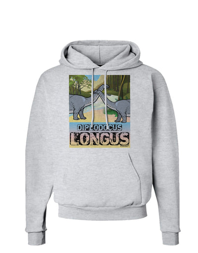 Diplodocus Longus - With Name Hoodie Sweatshirt-Hoodie-TooLoud-AshGray-Small-Davson Sales