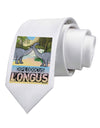 Diplodocus Longus - With Name Printed White Necktie