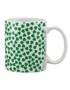 Discover the Exquisite 4 Leaf Clover Shamrocks Printed 11 oz Coffee Mug All Over Print - TooLoud-11 OZ Coffee Mug-TooLoud-White-Davson Sales