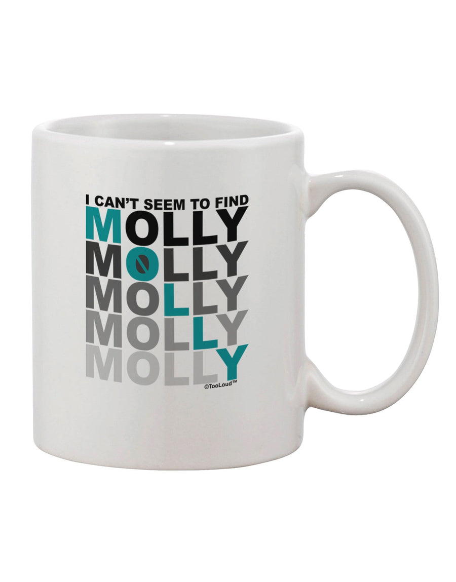 Discover the Exquisite Molly Blue Printed 11 oz Coffee Mug - TooLoud-11 OZ Coffee Mug-TooLoud-White-Davson Sales