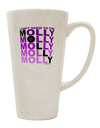 Discover the Exquisite Molly Purple 16 Ounce Conical Latte Coffee Mug - TooLoud-Conical Latte Mug-TooLoud-White-Davson Sales